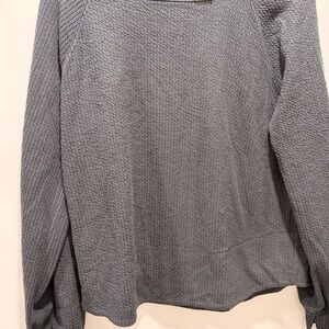 CALIA by Carrie Underwood Charcoal Textured Pullover